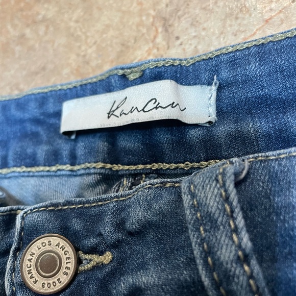 Kancan Womens Jeans Mid Rise Skinny style KC11214CHD Size 9 28 Medium Wash Denim - Picture 2 of 5
